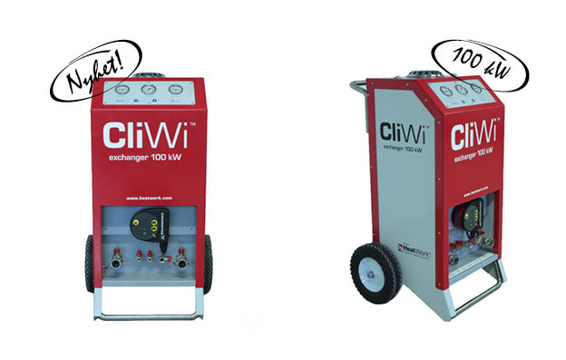 CliWi 100 kW - Seiten- und Vorderansicht